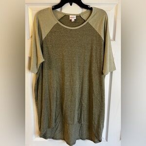 LuLaRoe Olive Green oversized Tunic